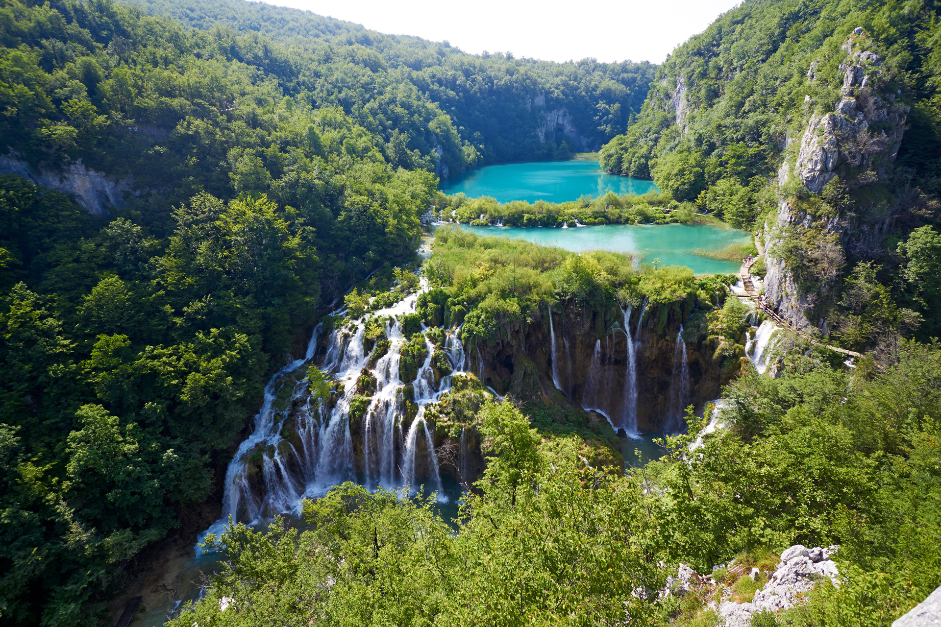 Breathtaking view in the Plitvice Lakes National Park .Croatia