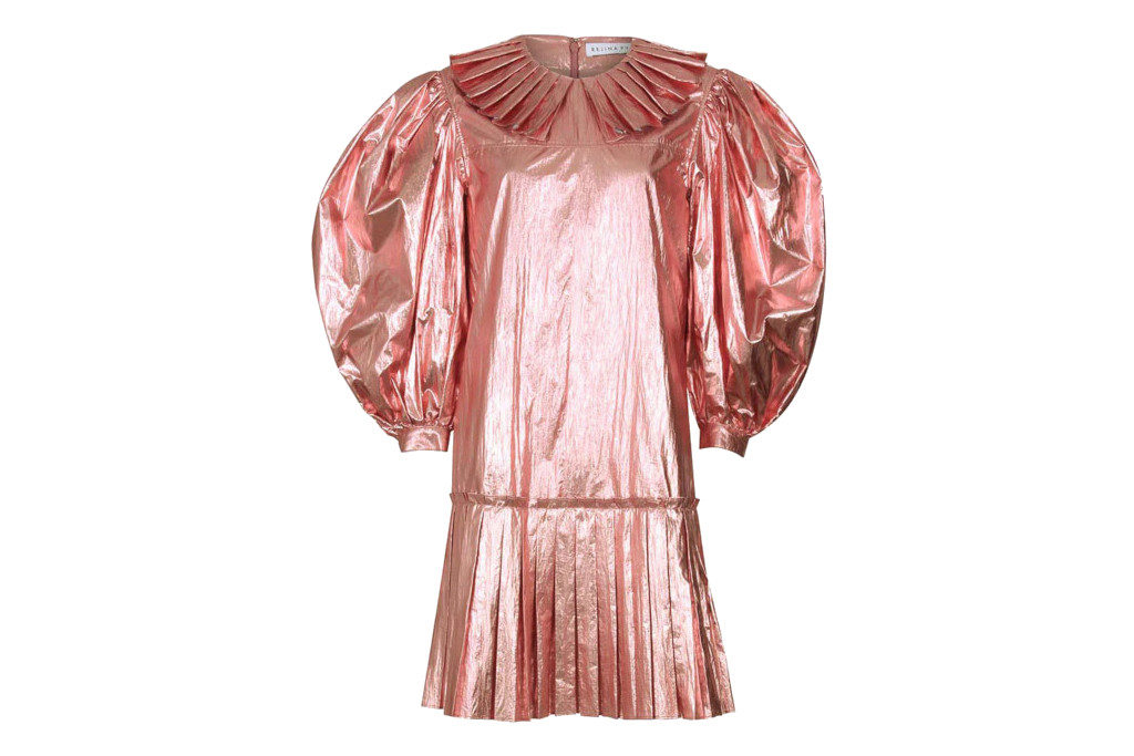 Pink metallic dress