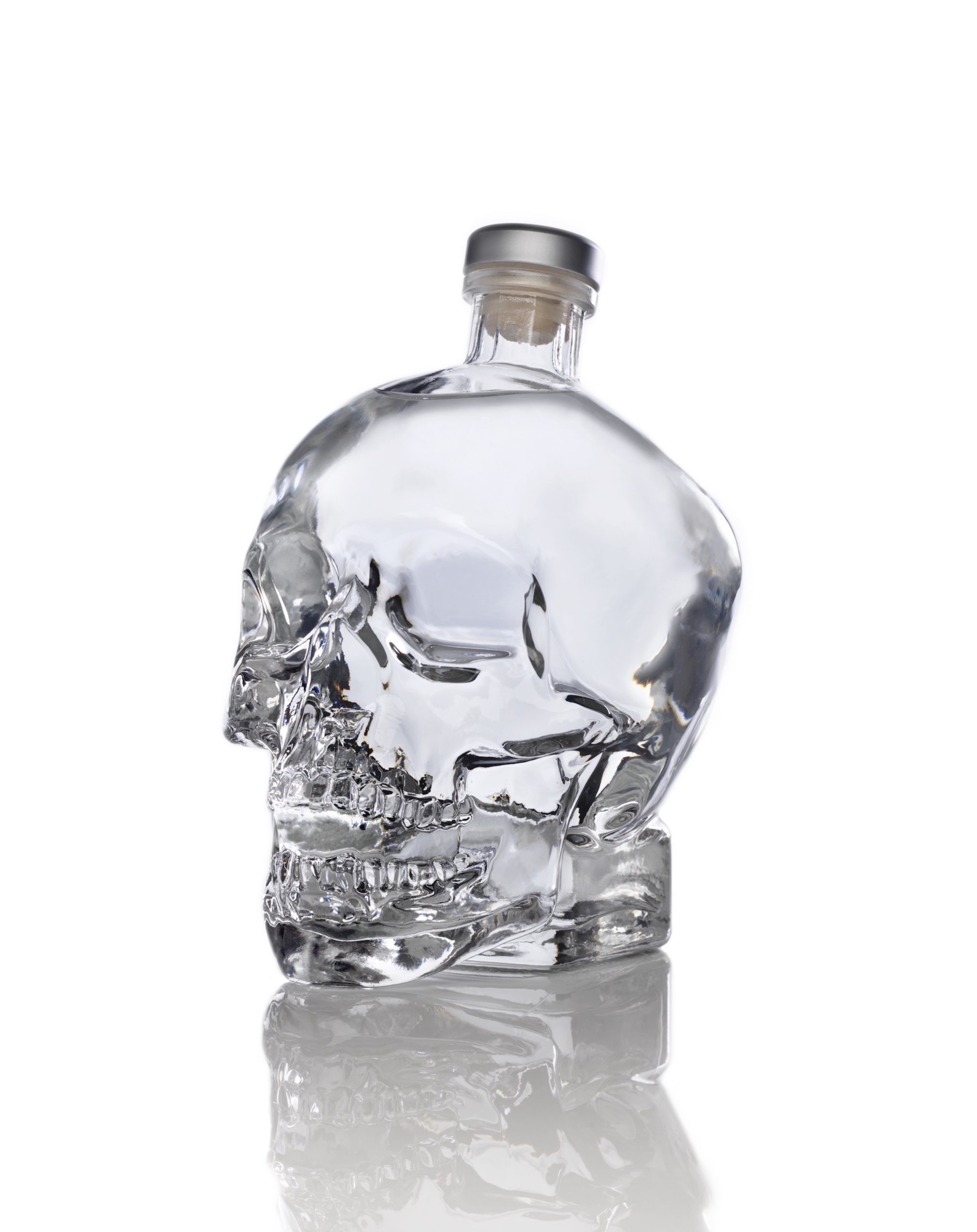 Skull bottle of vodka