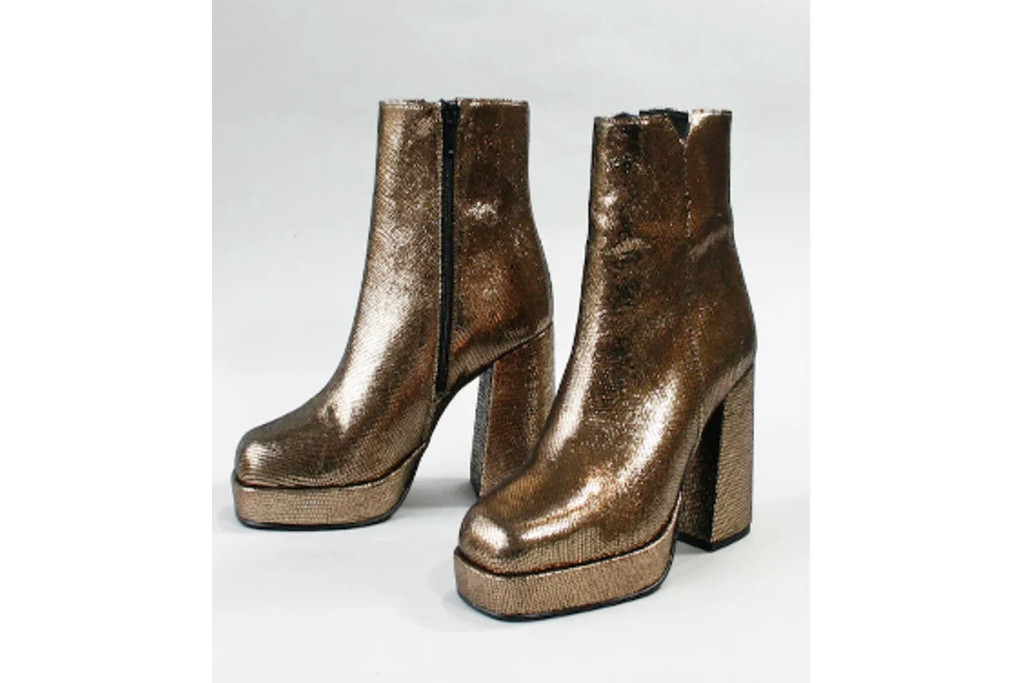 Gold boots