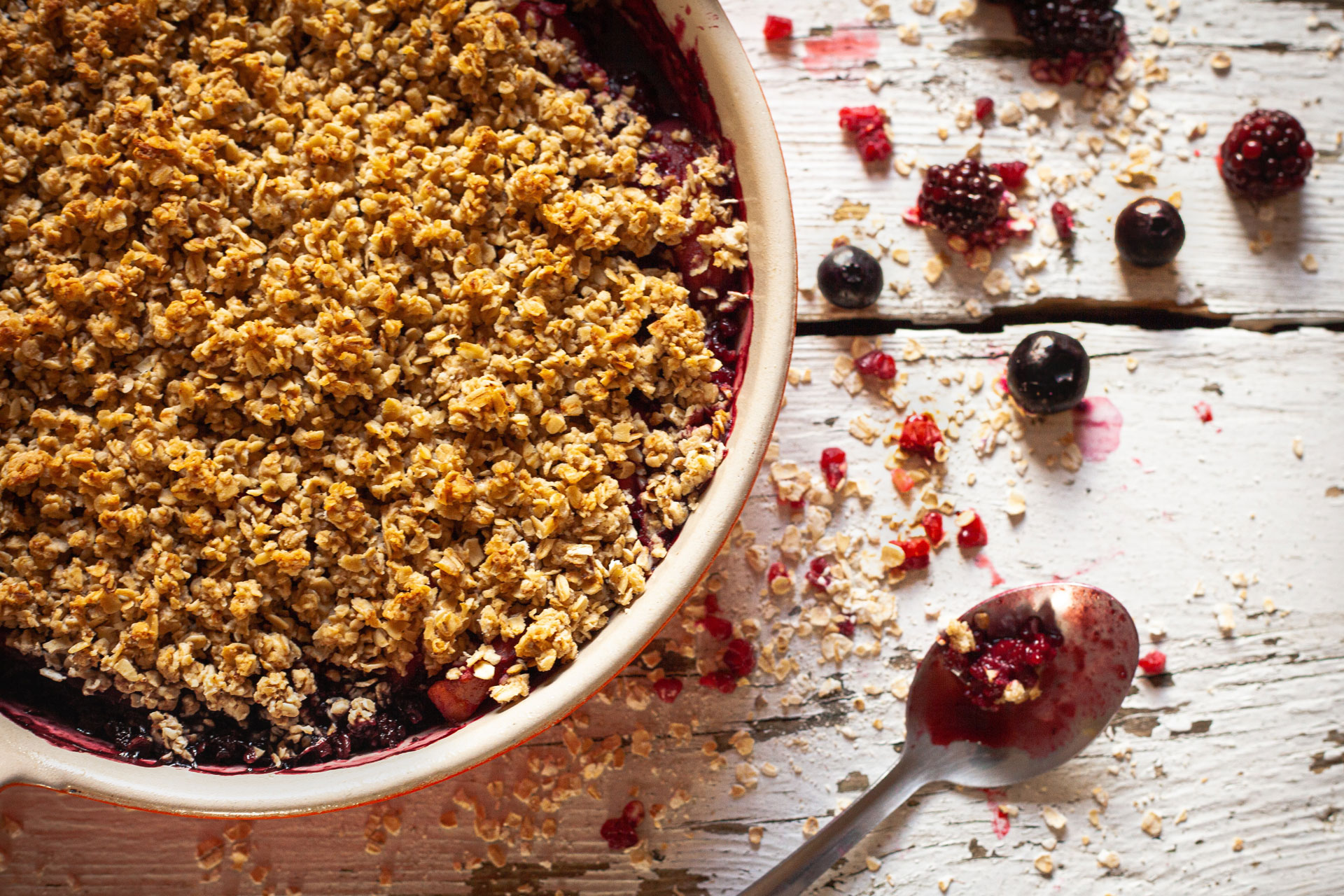 Berry crumble