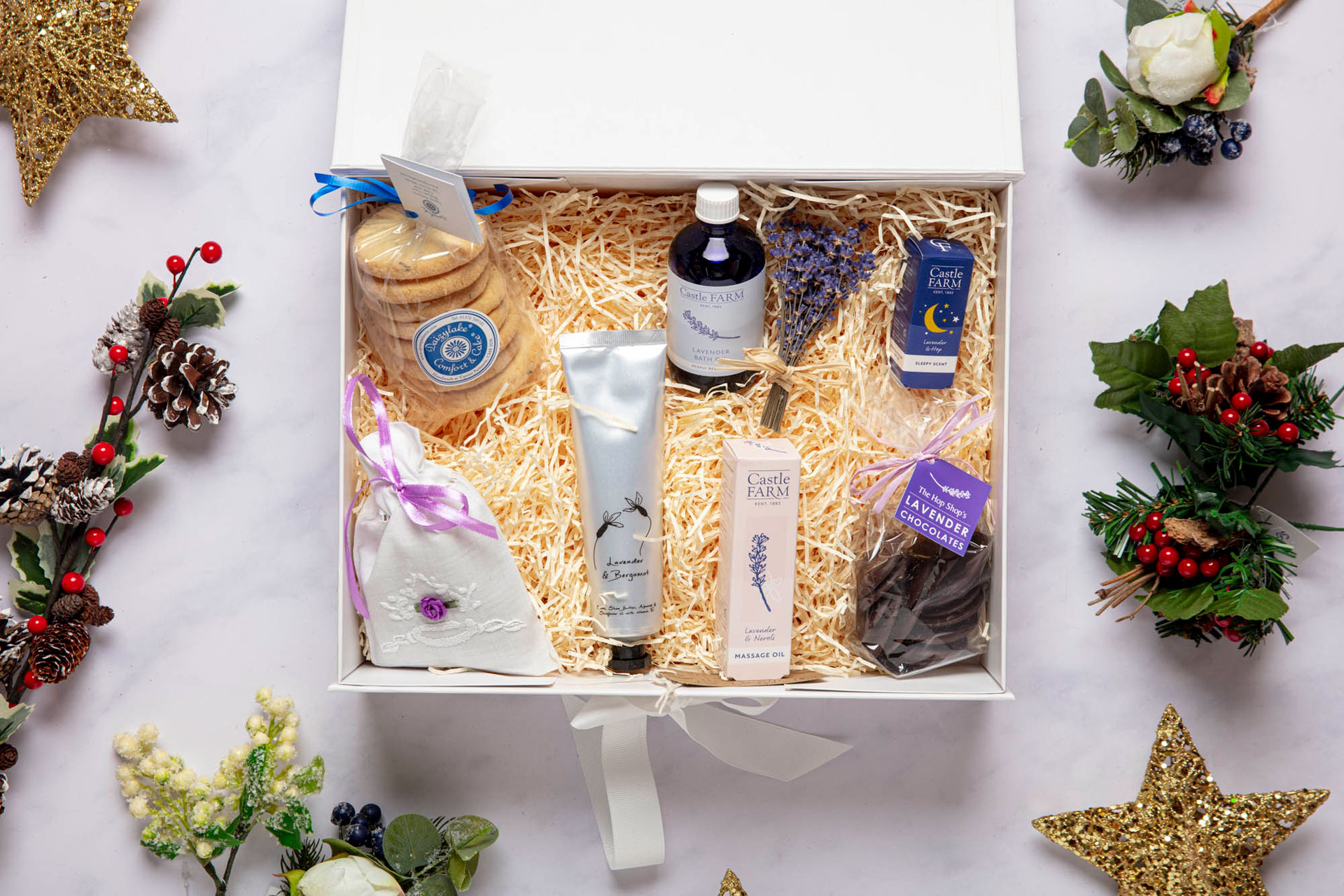 The Lavender Pamper Hamper by Castle Farm