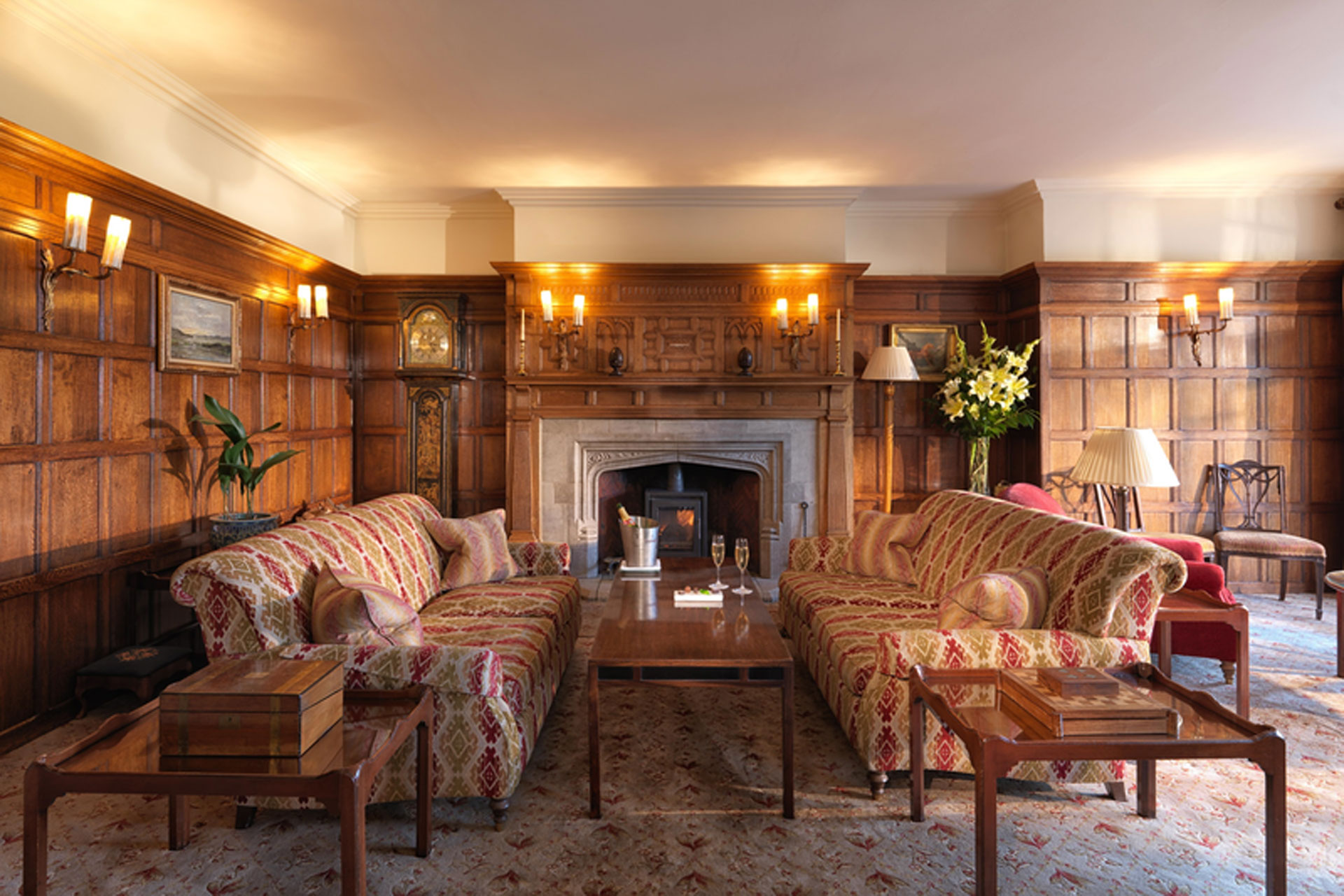 Living room at Gidleigh Park