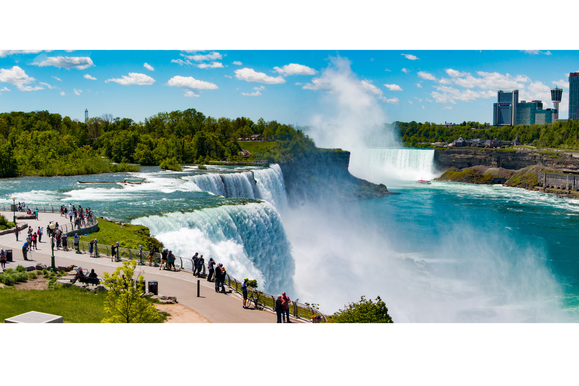 Panoramic view of Niagara Falls