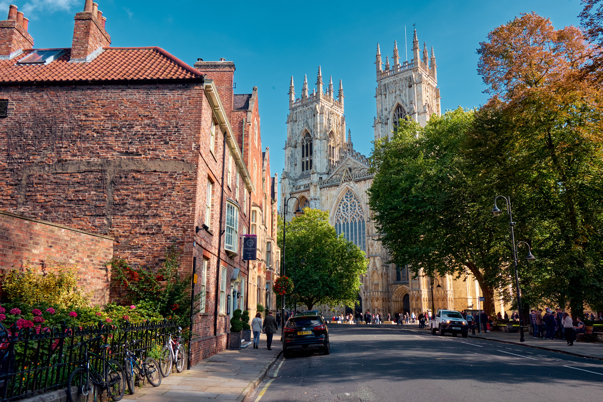 The landscape around city of York and York Minster, United Kingdom