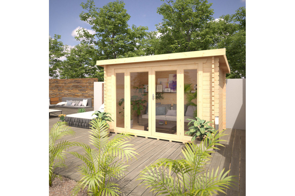 Shed in a garden