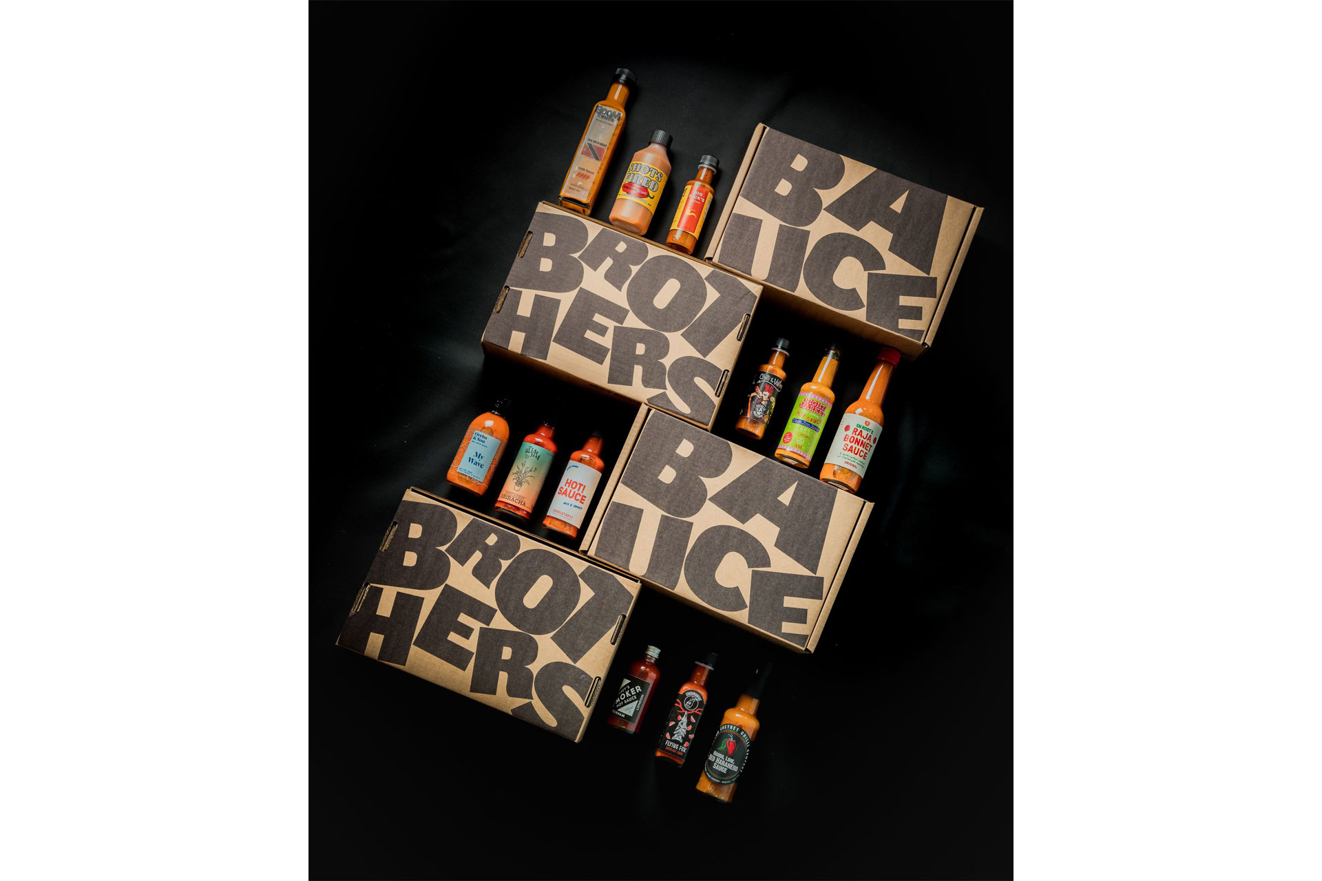 Bauce Brothers hot sauces