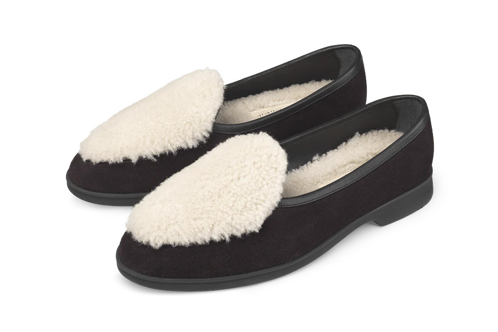 Fluffy loafers
