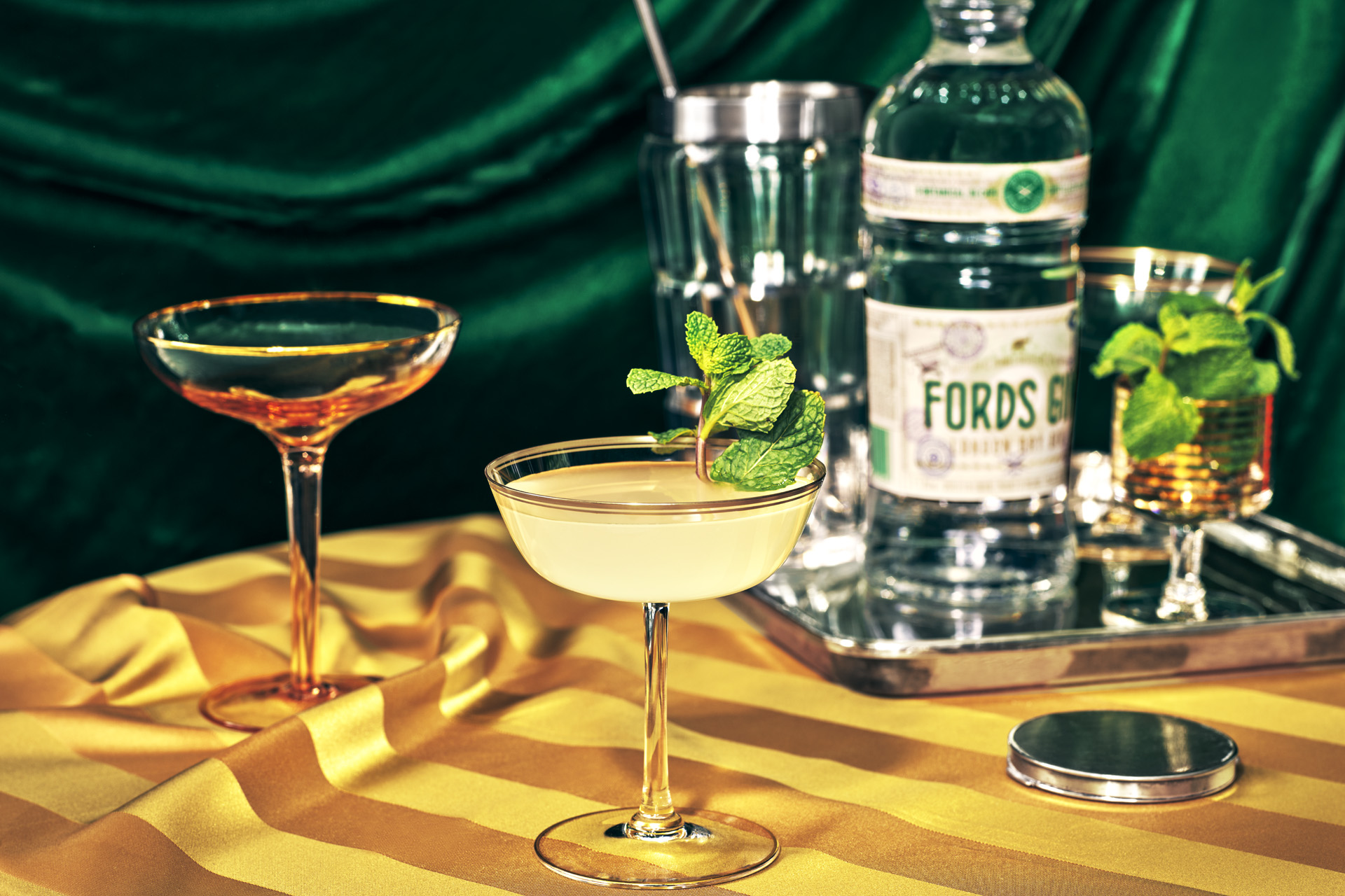 cocktails with a fords gin bottle