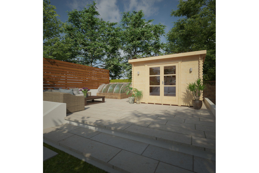 Shed in a garden