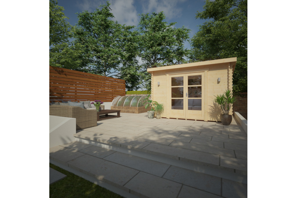 Shed in a garden
