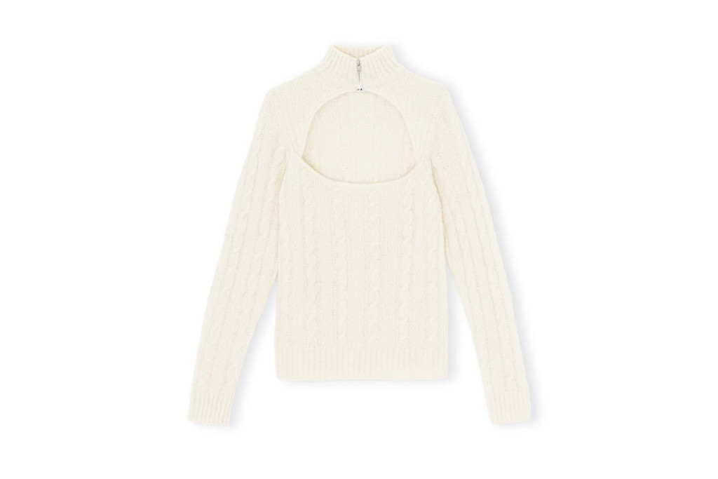 Cream knit top