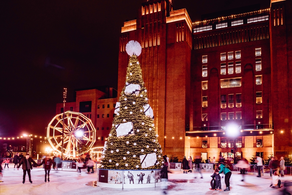 An ice rink at Battersea Power Station