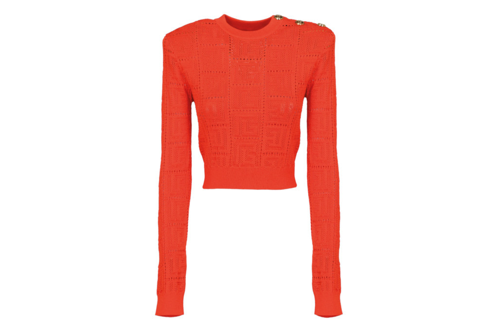 Red long sleeve top