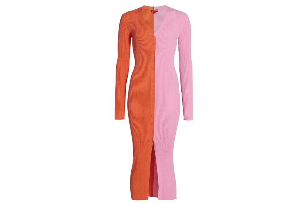 Orange and pink dress