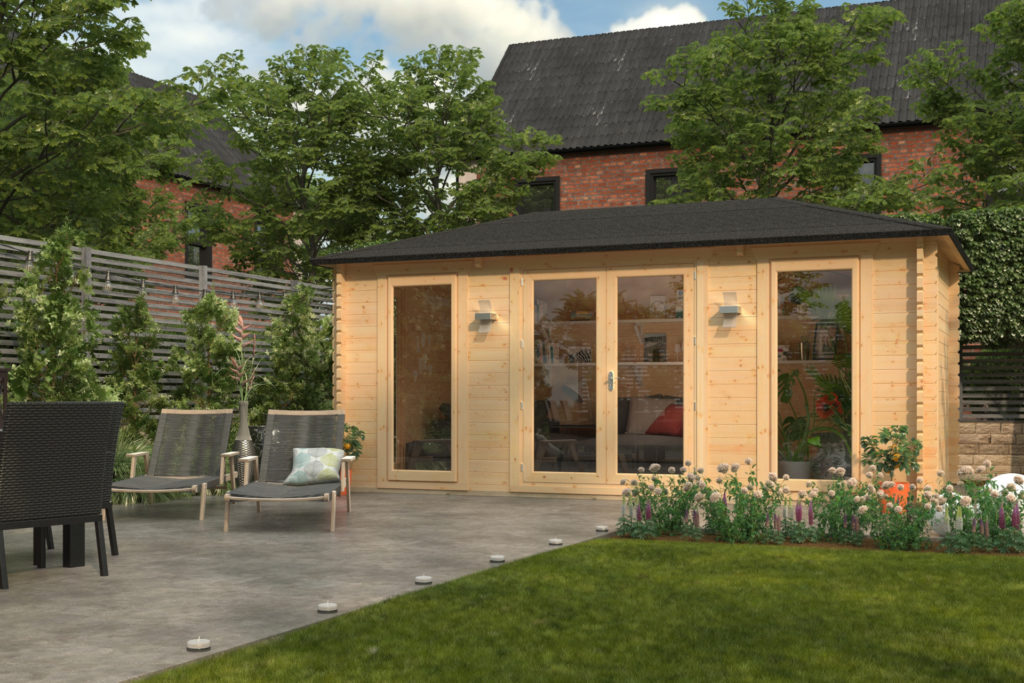 Shed in a garden