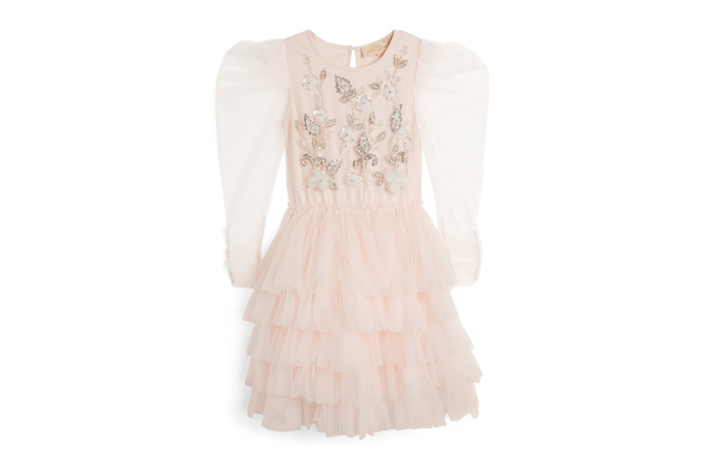 Pink ruffle dress