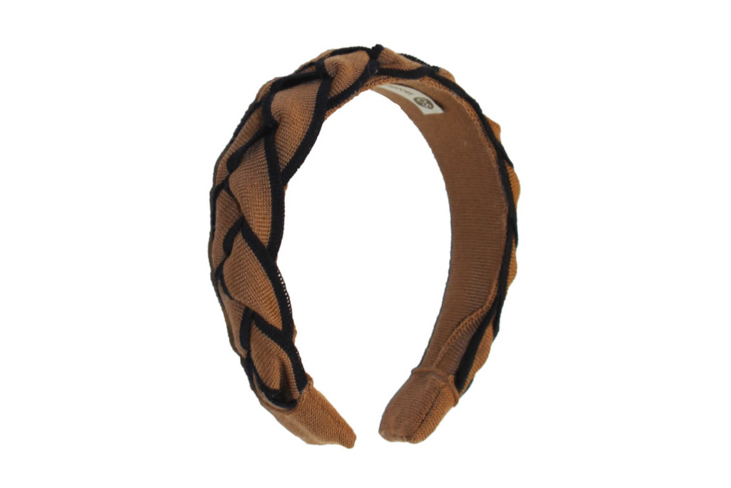 Brown plait hairband