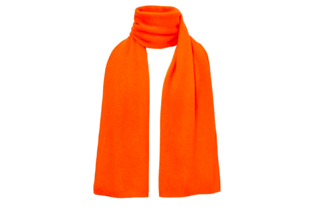 Orange cashmere wrap