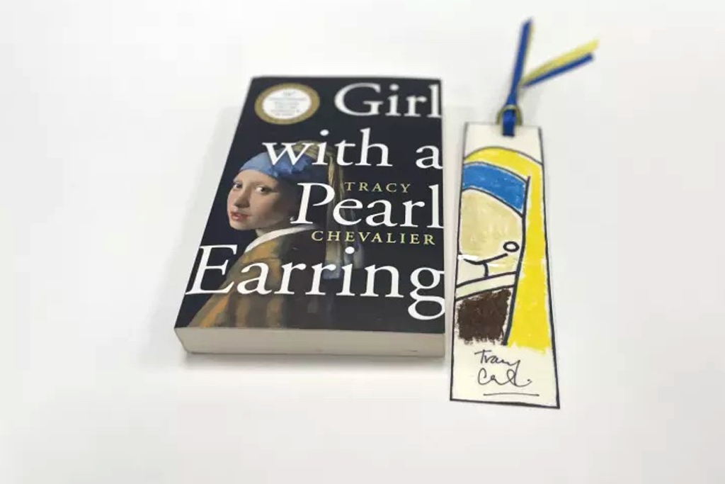 Girl with a Pearl Earring book with a bookmark