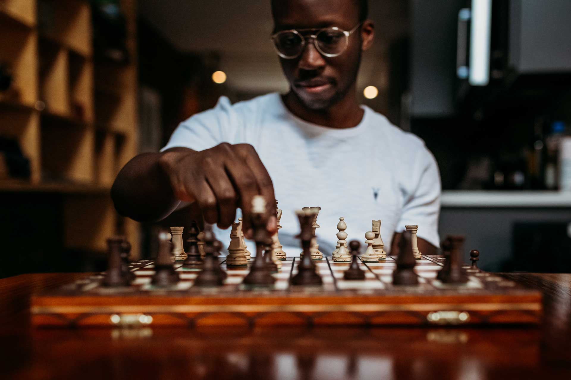 Personalised Leather Travel Chess Set 