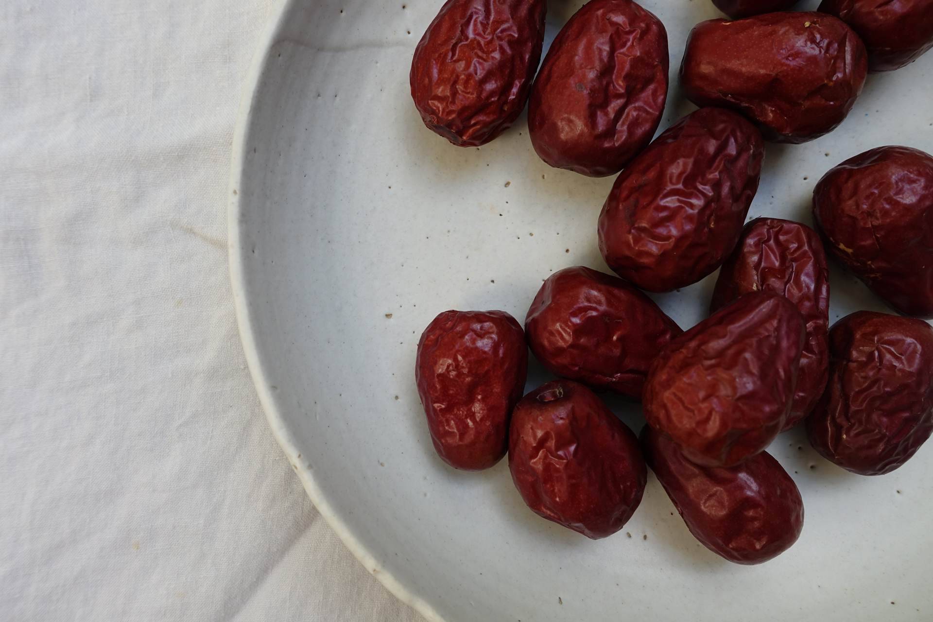 Dates on a plate