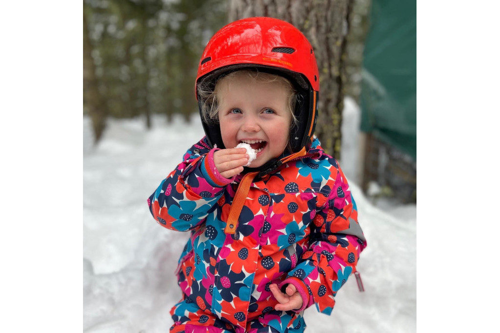 Child in skiwear
