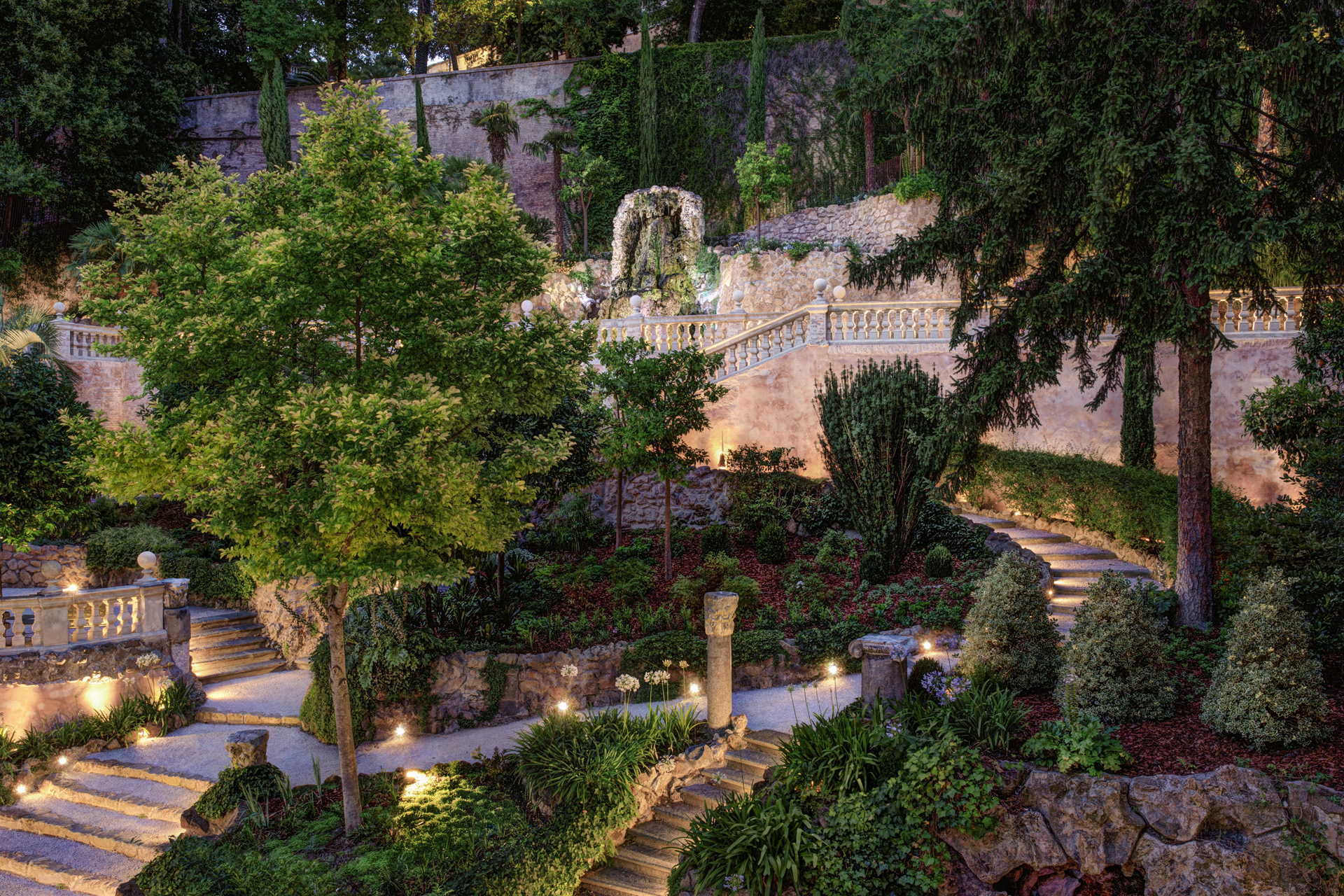 The secret garden at Hotel de Russie