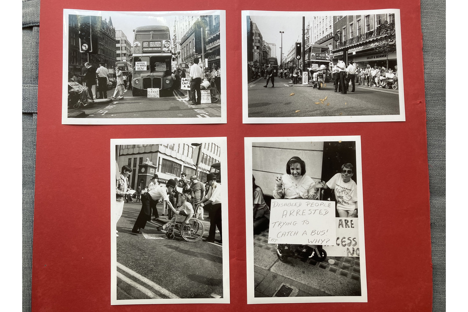 photographs of 1980s disability rights demonstrations