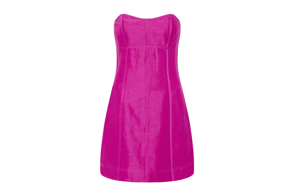 Pink mini dress