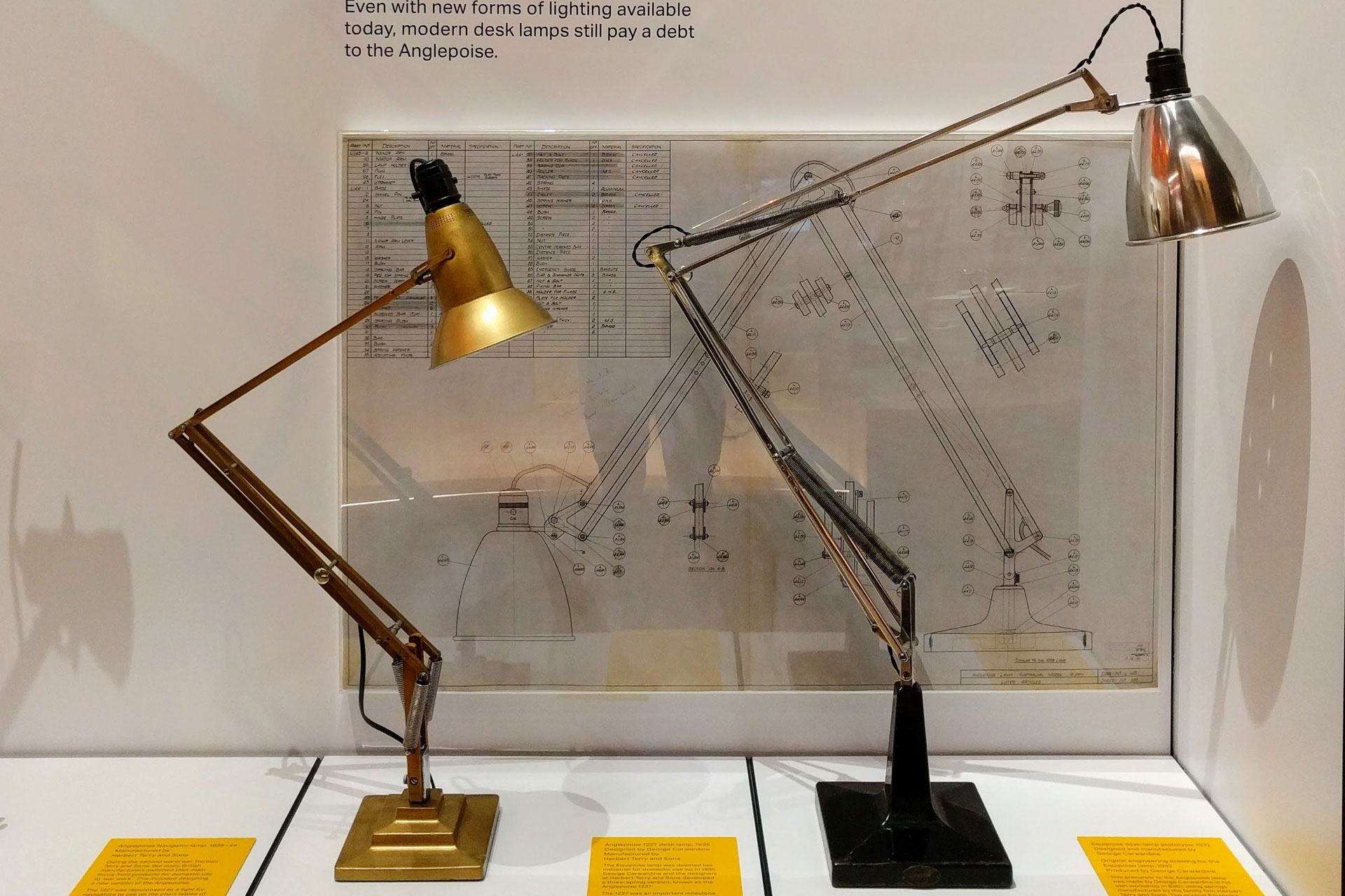 Anglepoise lamps