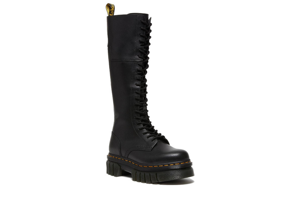 Black platform boot
