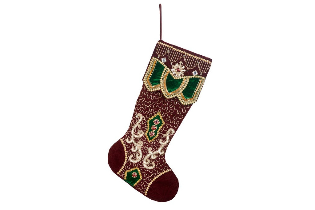 Red ornate stocking