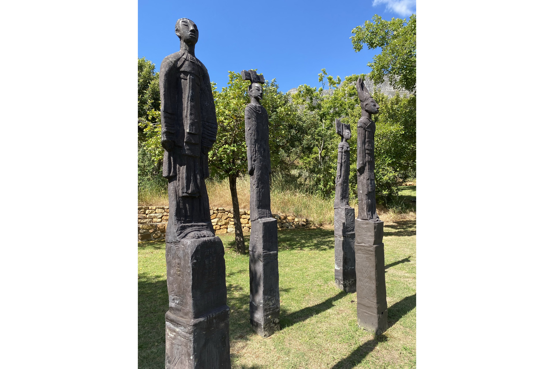 statues in a sculpture park