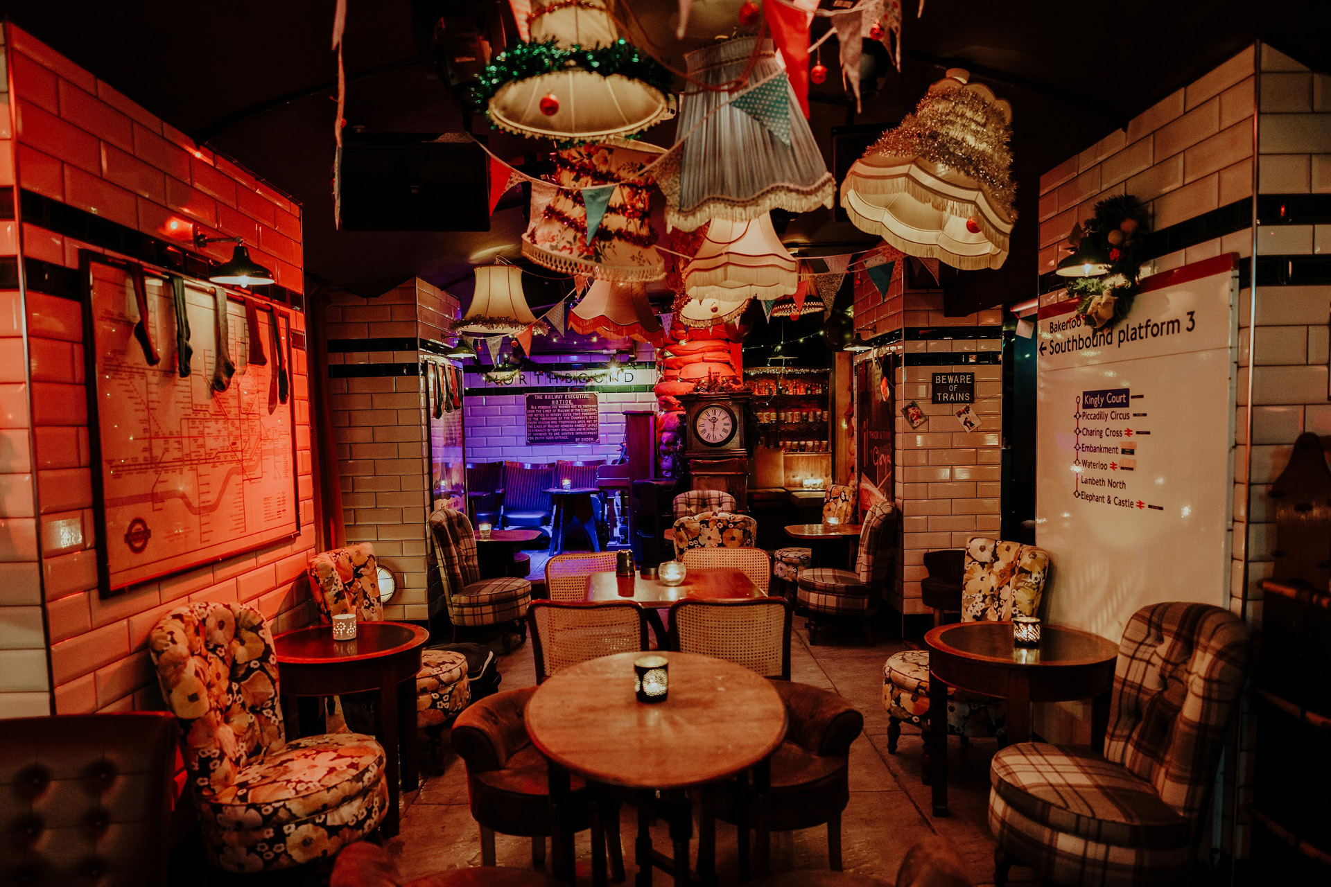 the interior of cahoots bar