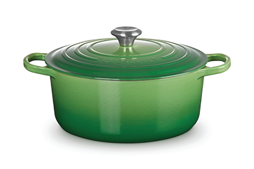 Green casserole dish