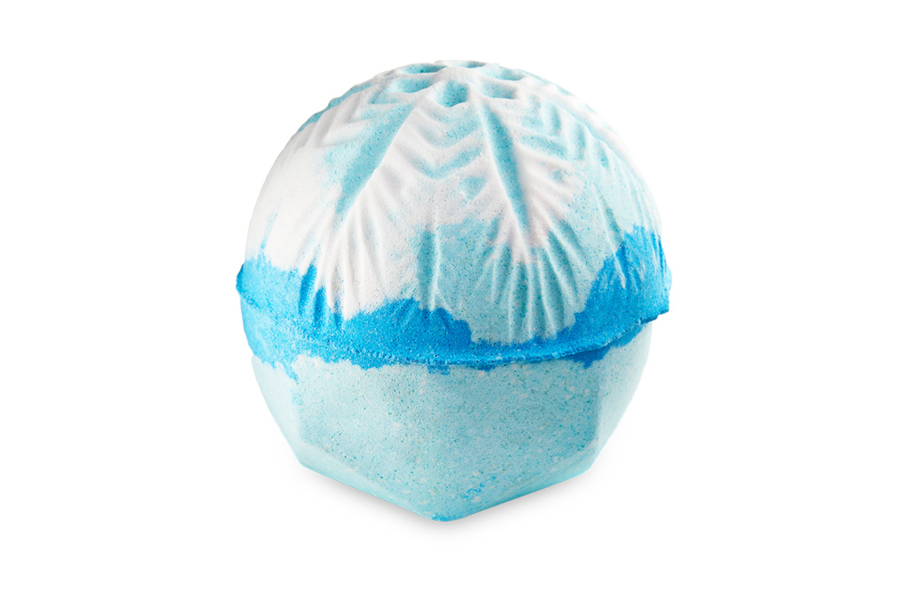 Blue bath bomb