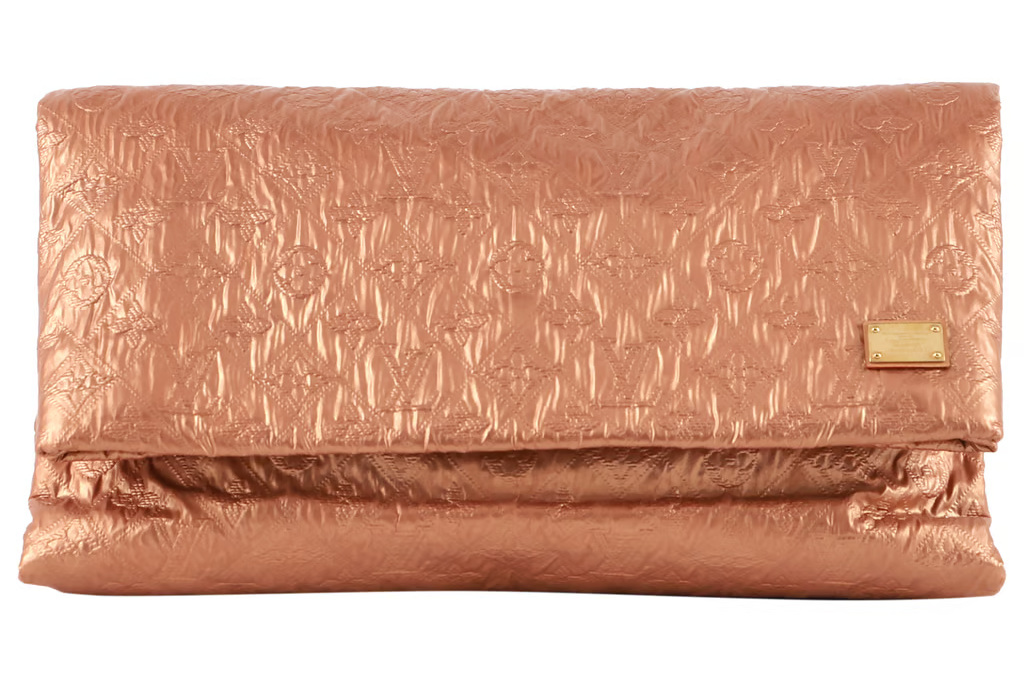 Copper clutch bag