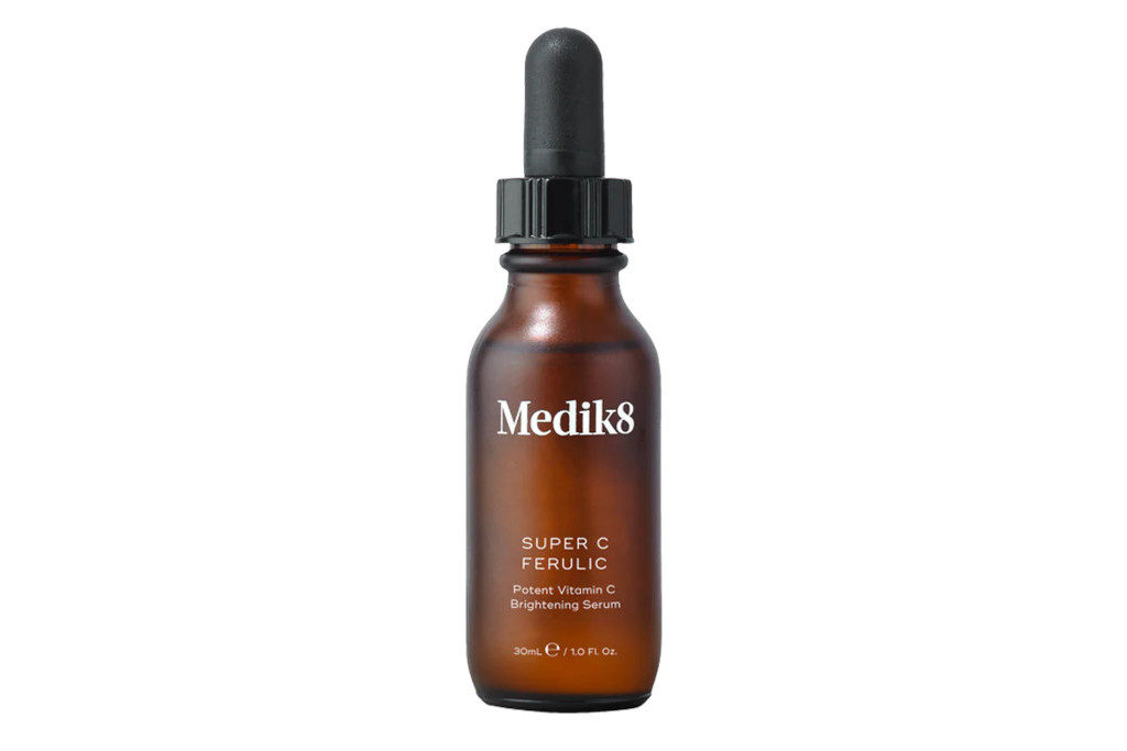Brown serum bottle with black pipette stopper