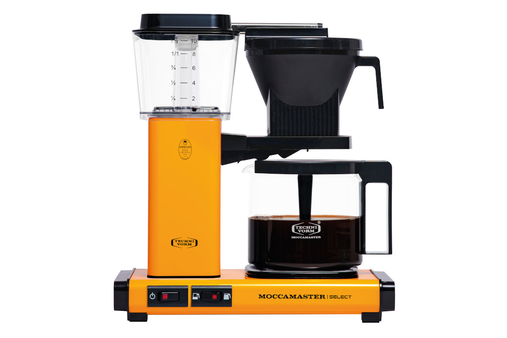 Yellow coffee machine