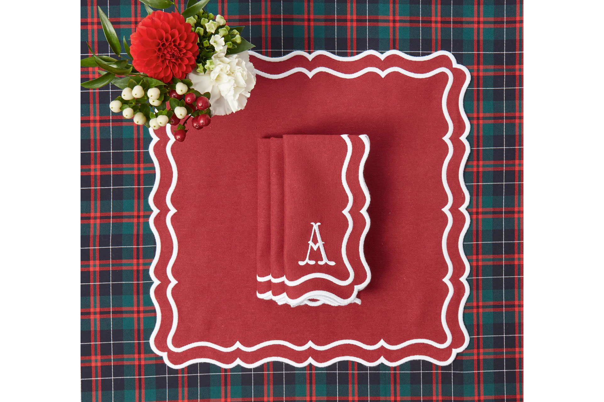 MRS ALICE monogrammed napkin