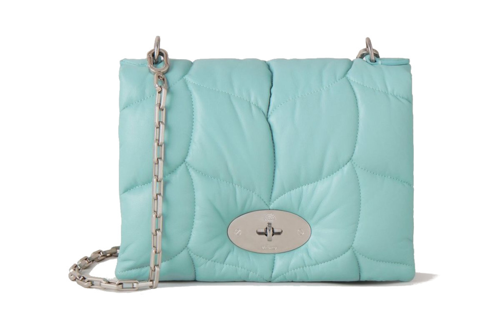 Turquoise padded bag