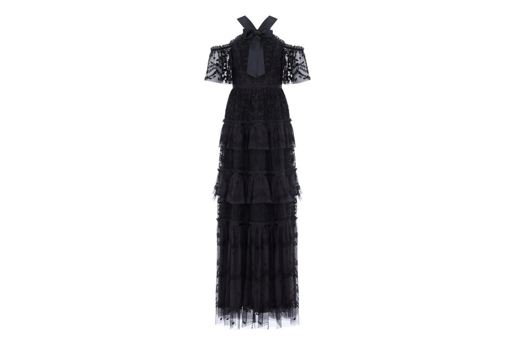 Black lace gown