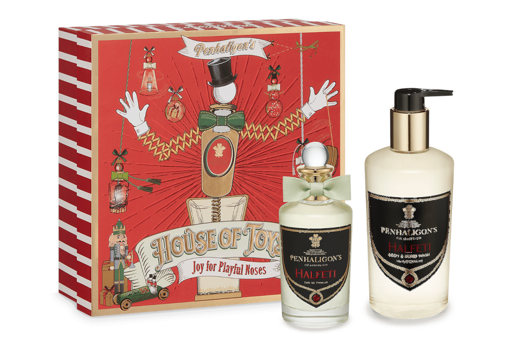 Fragrance gift set with red box | British fragrances Christmas