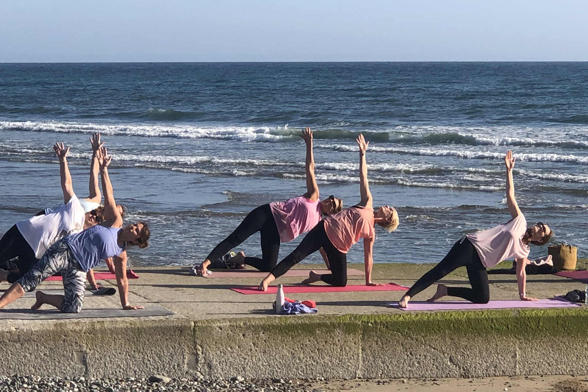 yoga on the beach