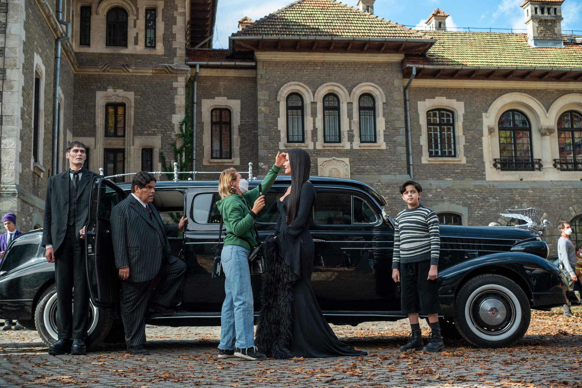 filming of wednesday taking place