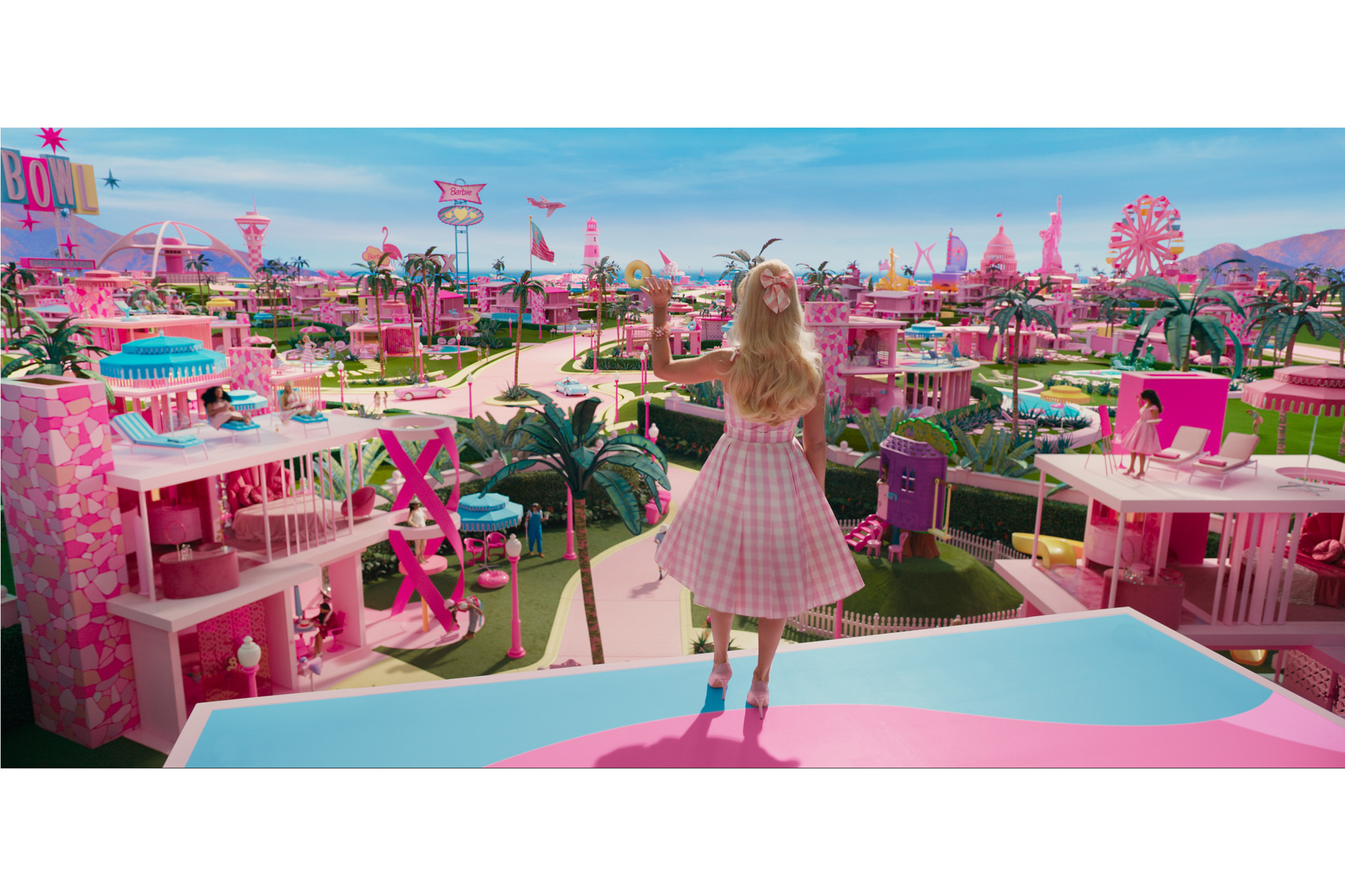 A still from the new Barbie movie