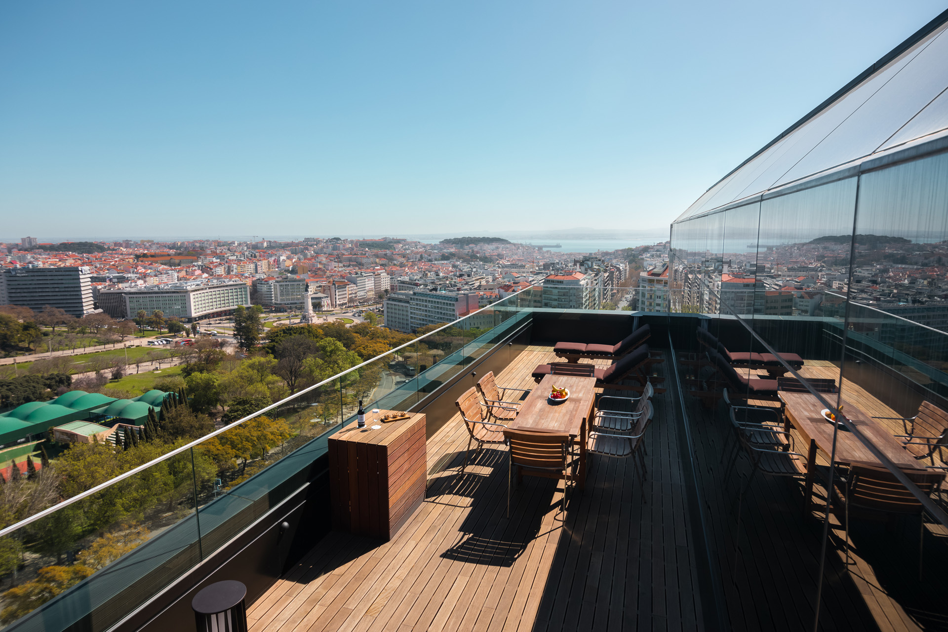 A terrace at the InterContinental Lisbon