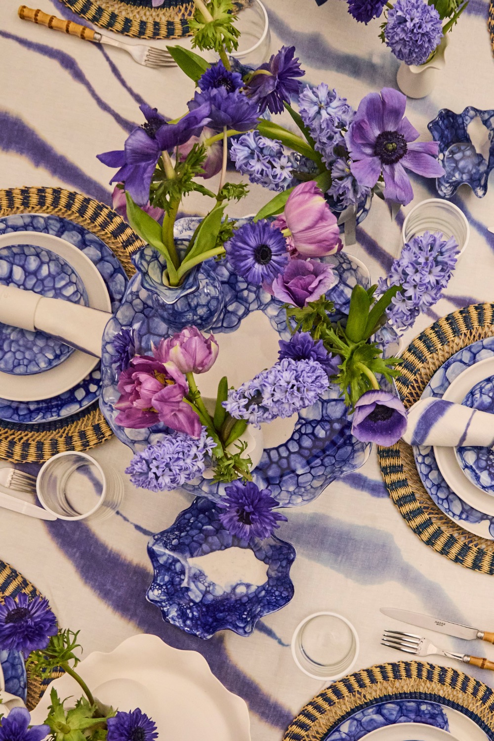 Blue tablescape