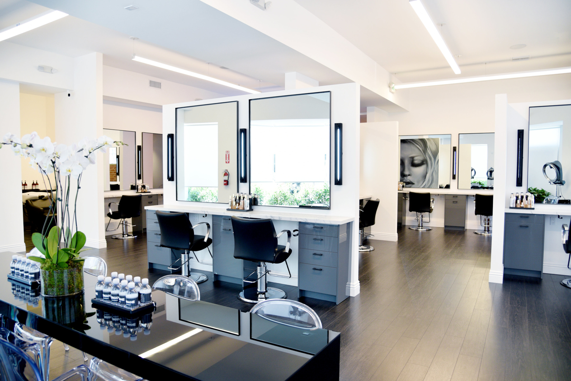 Hair salon interior